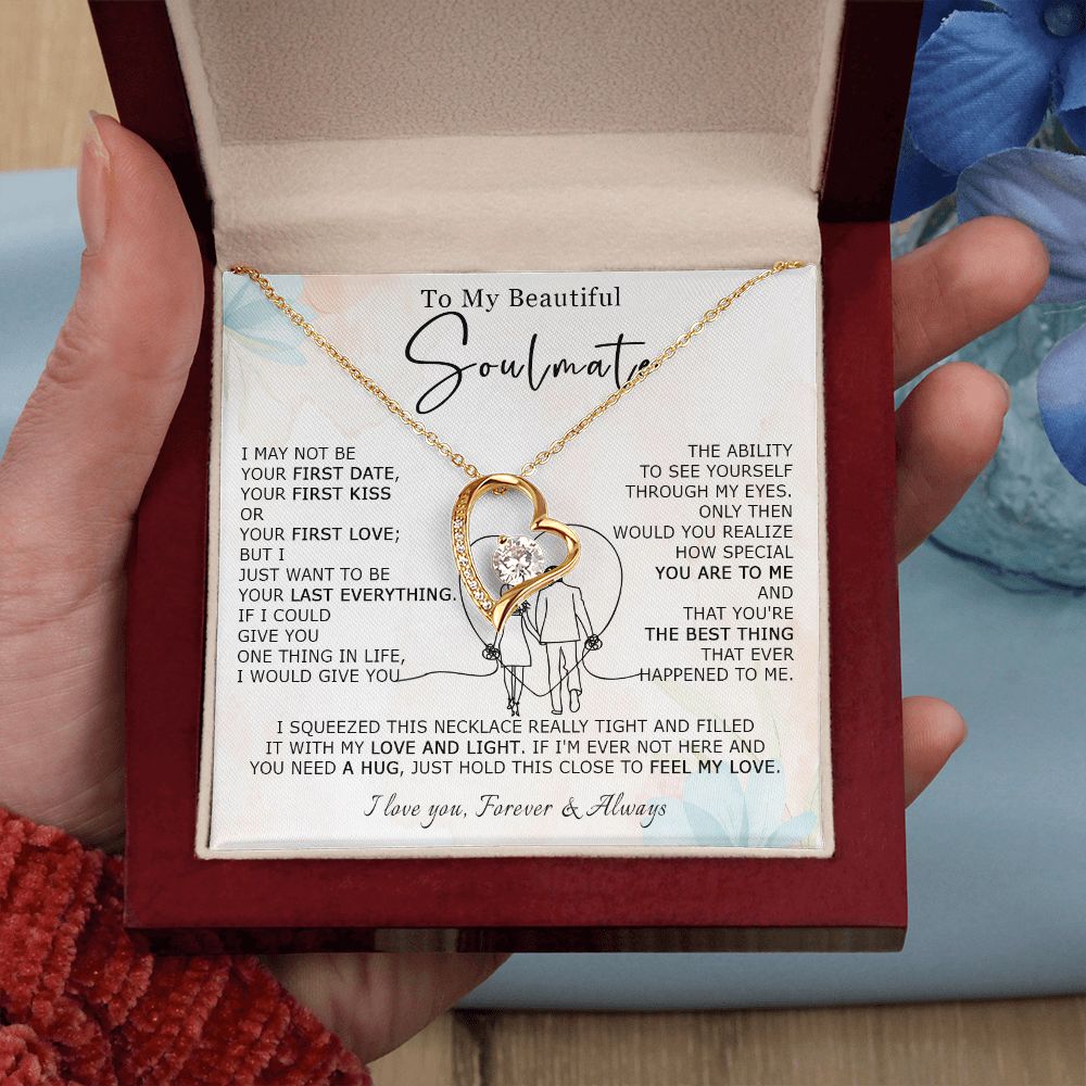 584C To My Soulmate Necklace, Wife Necklace, Girlfriend Necklace, Love Necklace Gifts