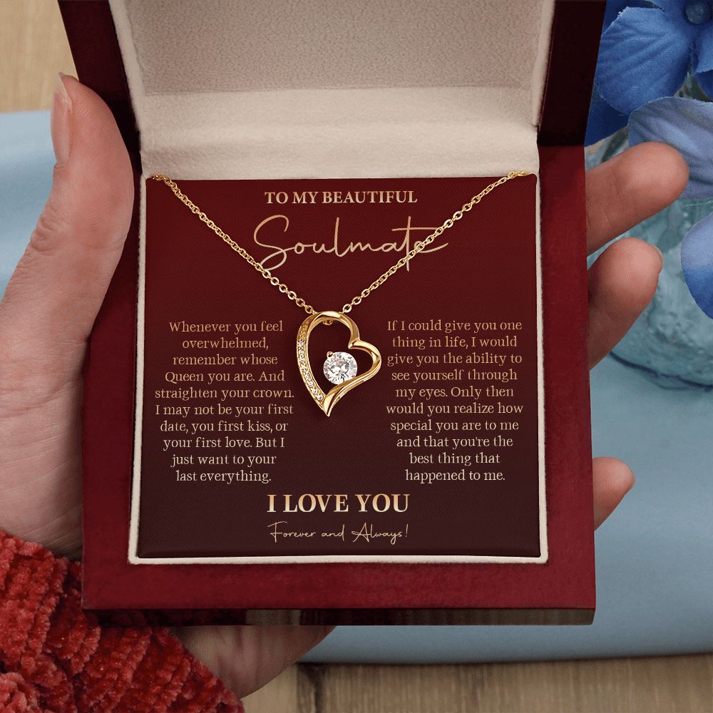 581C To My Soulmate Necklace, Gift For Girlfriend Wife, Birthday Gift, Love Necklace