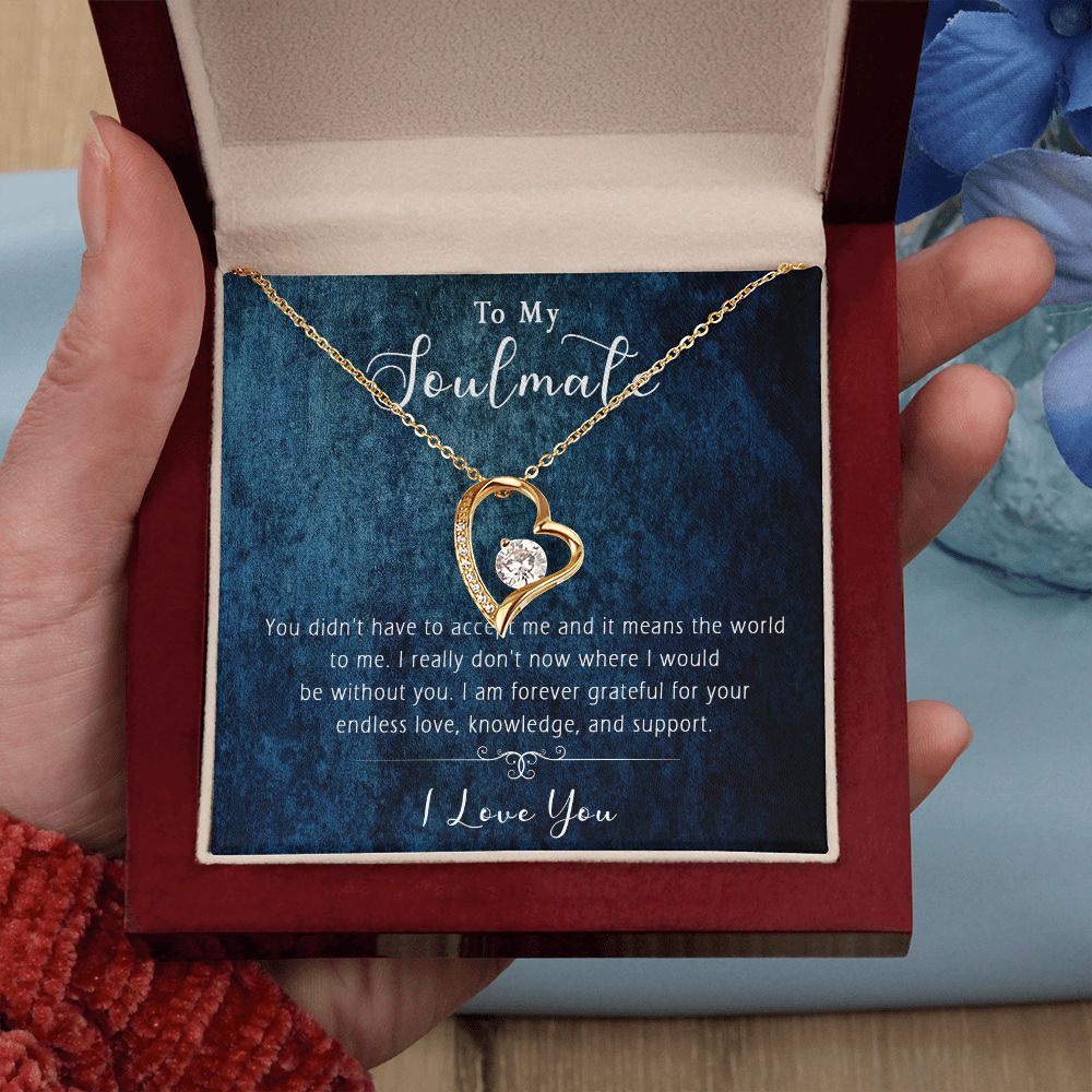 421C Wife Necklace Gift, To My Soulmate Necklace Gift, Anniversary Necklace Gift