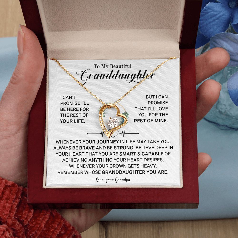541C To My Granddaughter Necklace, Xmas Birthday Gift For Granddaughter from Grandpa