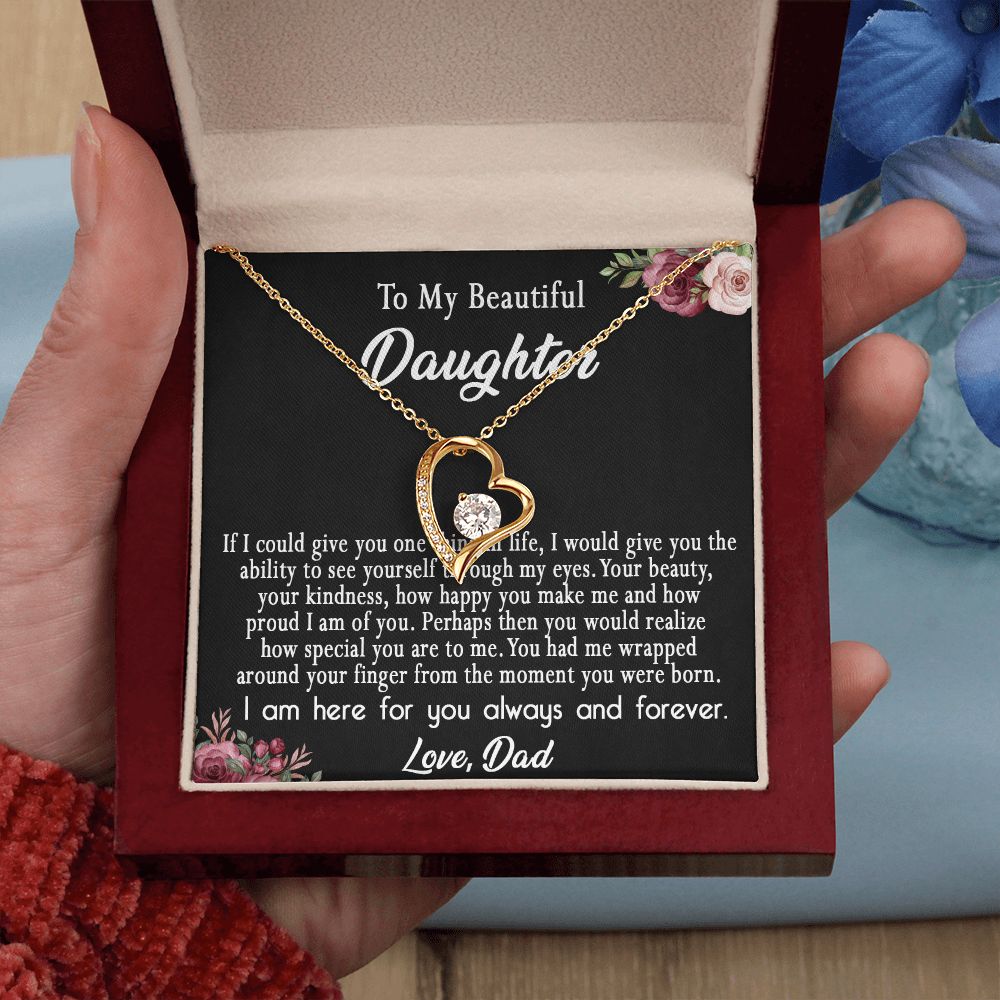 113C To My Daughter Necklace, Daughter Gift From Dad, Mom, Xmas Gift, Birthday Gift