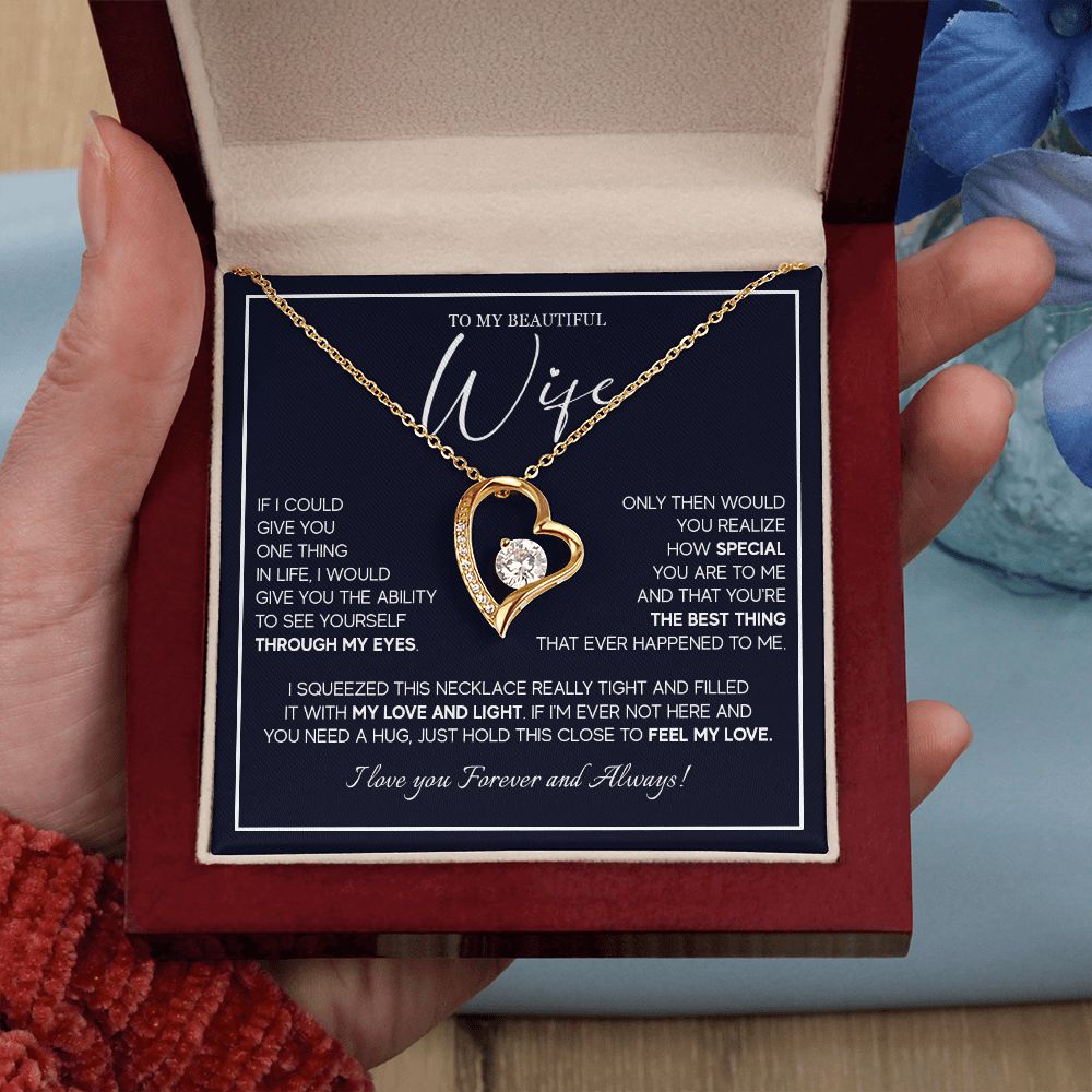 556C To My Wife Necklace From Husband, Soulmate Necklace Gift from Husband, Birthday