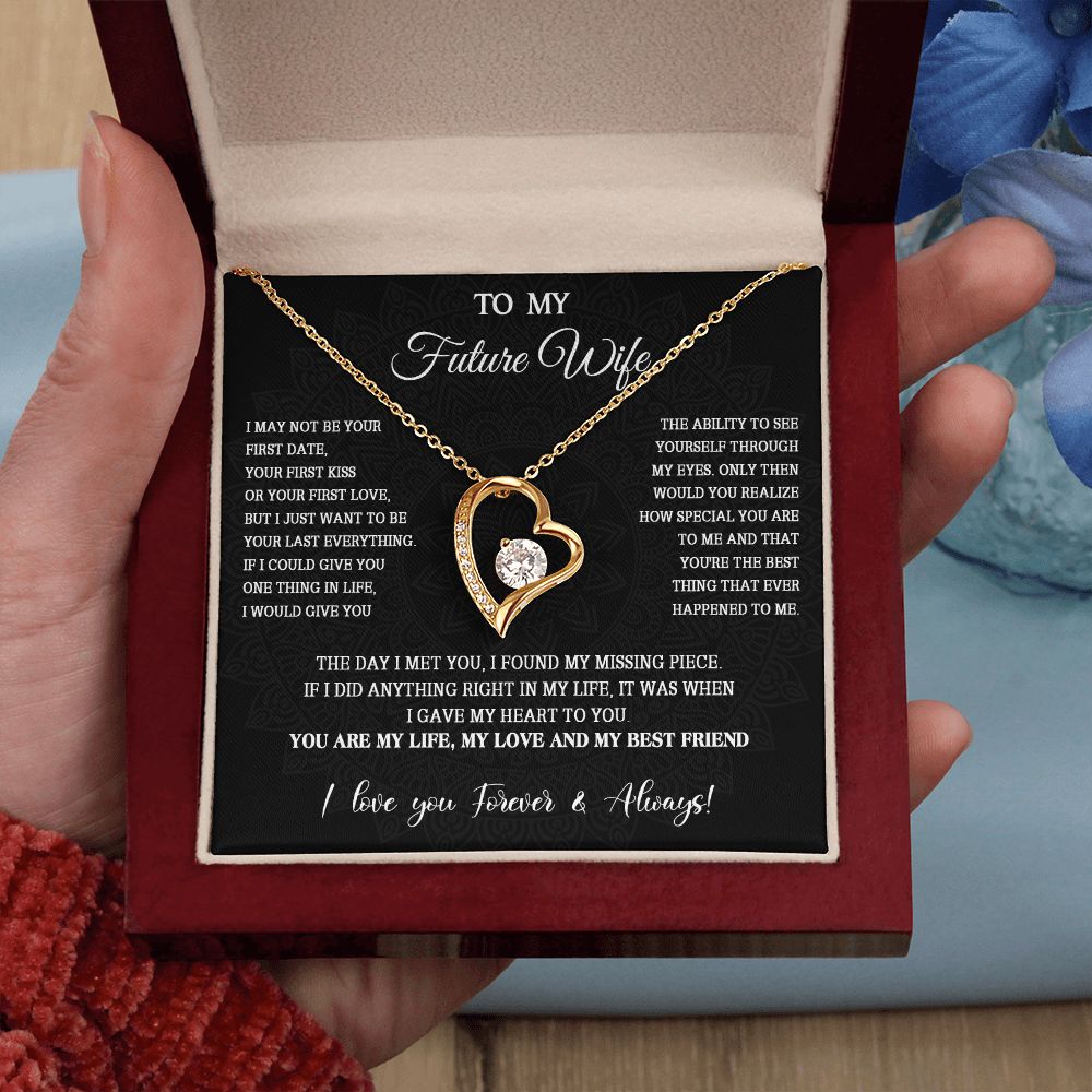 761C To My Future Wife Necklace, Valentine Gifts For Her, Birthday Gifts For Soulmate