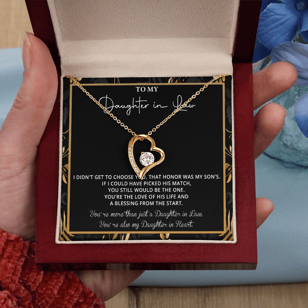 550C To My Daughter in Law Necklace, Daughter in Law Gift Necklace From Mother in Law