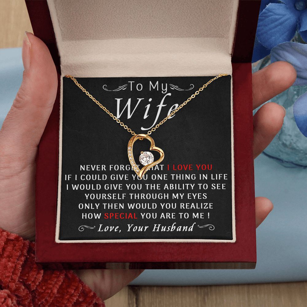 78C To My Wife Necklace, Gift For Wife From Husband, Wife Birthday Gift Necklace