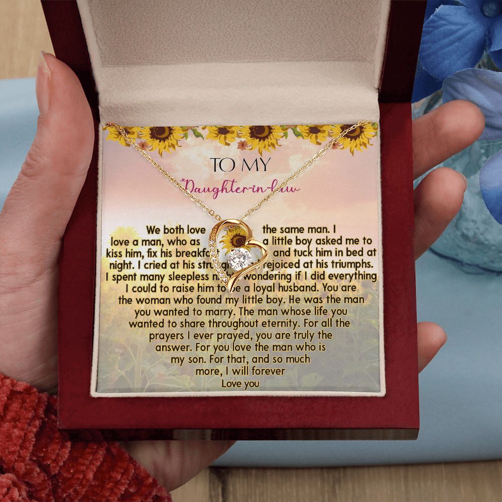 425C To My Daughter In Law Necklace from Mother In Law I Will Forever Love You
