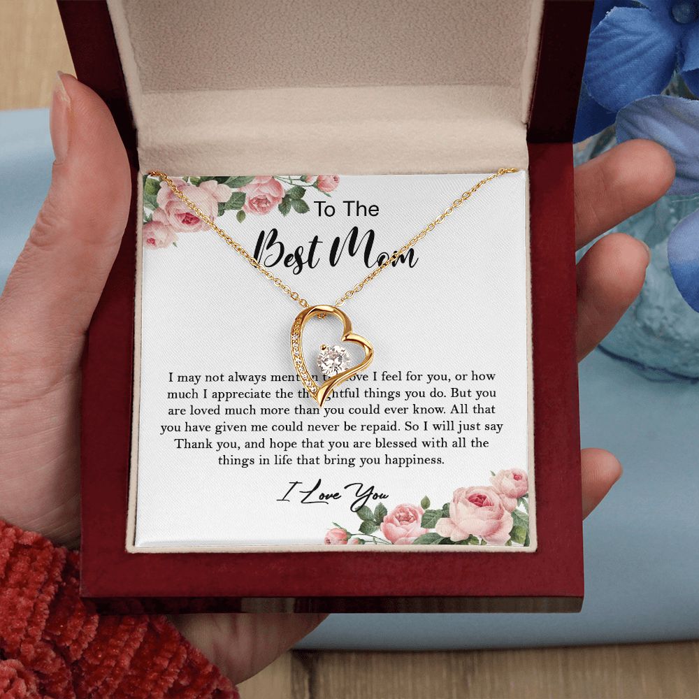 633C To My Mom Necklace,Mama, Birthday Gift From Son/Daughter For Birthday,I Love Mom