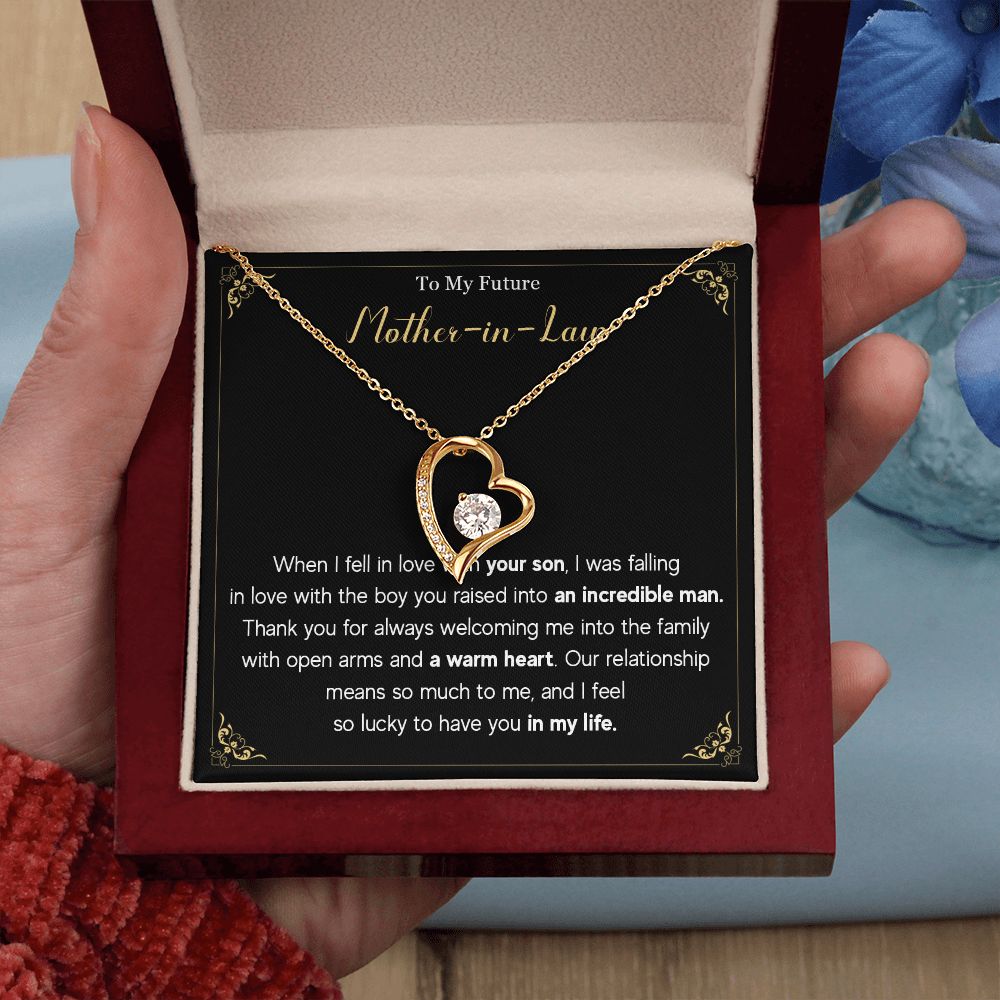 580C To My Future Mom-In-Law Necklace Knot Pendant Thank You Gifts For Mother In Law