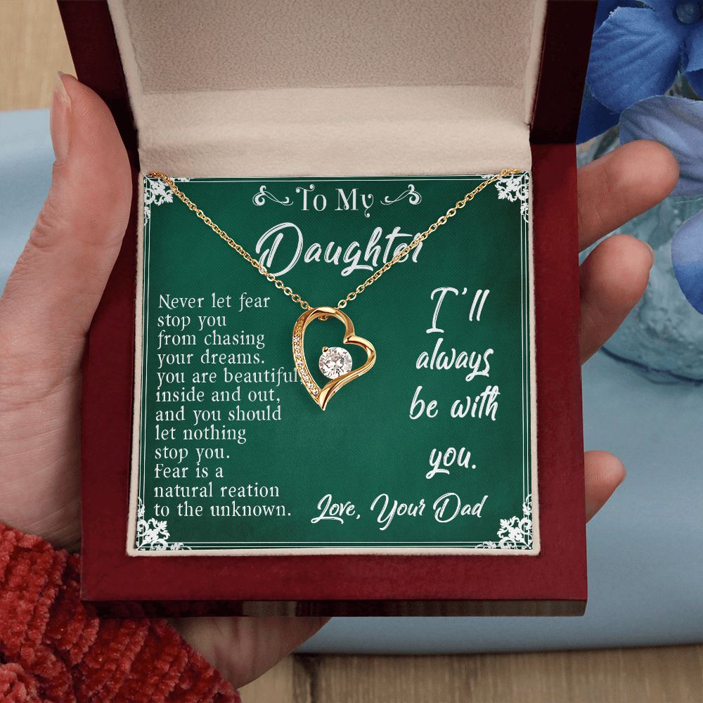 30C To My Daughter Necklace, Daughter Father Necklace, Daughter Gift from Dad