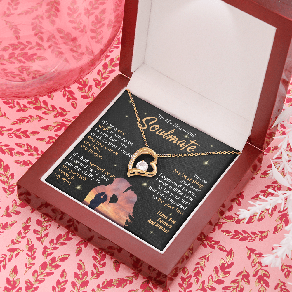 N352C To My Soulmate Necklace, Gift For Wife Girlfriend From Husband, Valentines Day