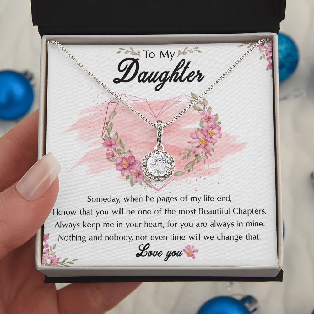 47E To My Badass Daughter Necklace From Mom, Badass Daughter Necklace Birthday