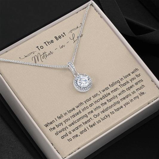 133E Necklace To My Mother In Law, Necklace Gift for Mom, Women, Birthday Gift