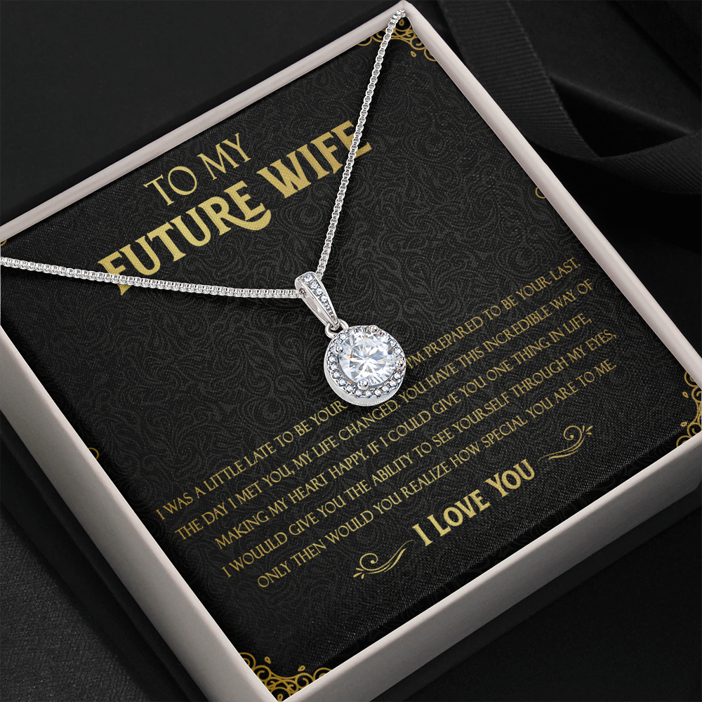 72E Necklace To Future Wife/Girlfriend, Woman Necklace Gift for Her From Husband