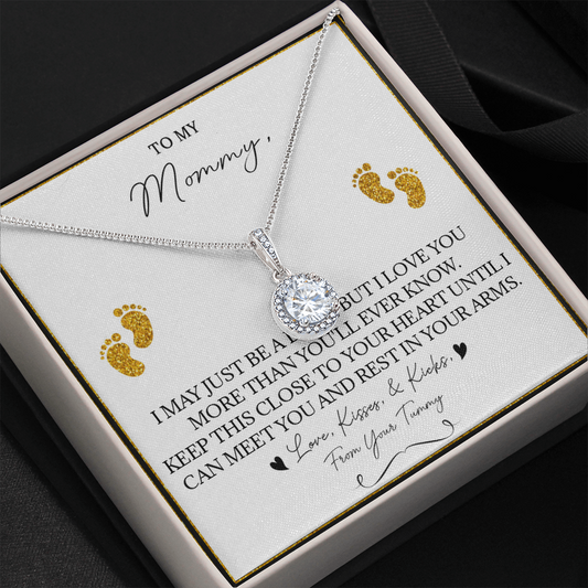 136E Necklace To My Mommy, Gift for New Mom, Perfect Necklace Gift for Wife, Women