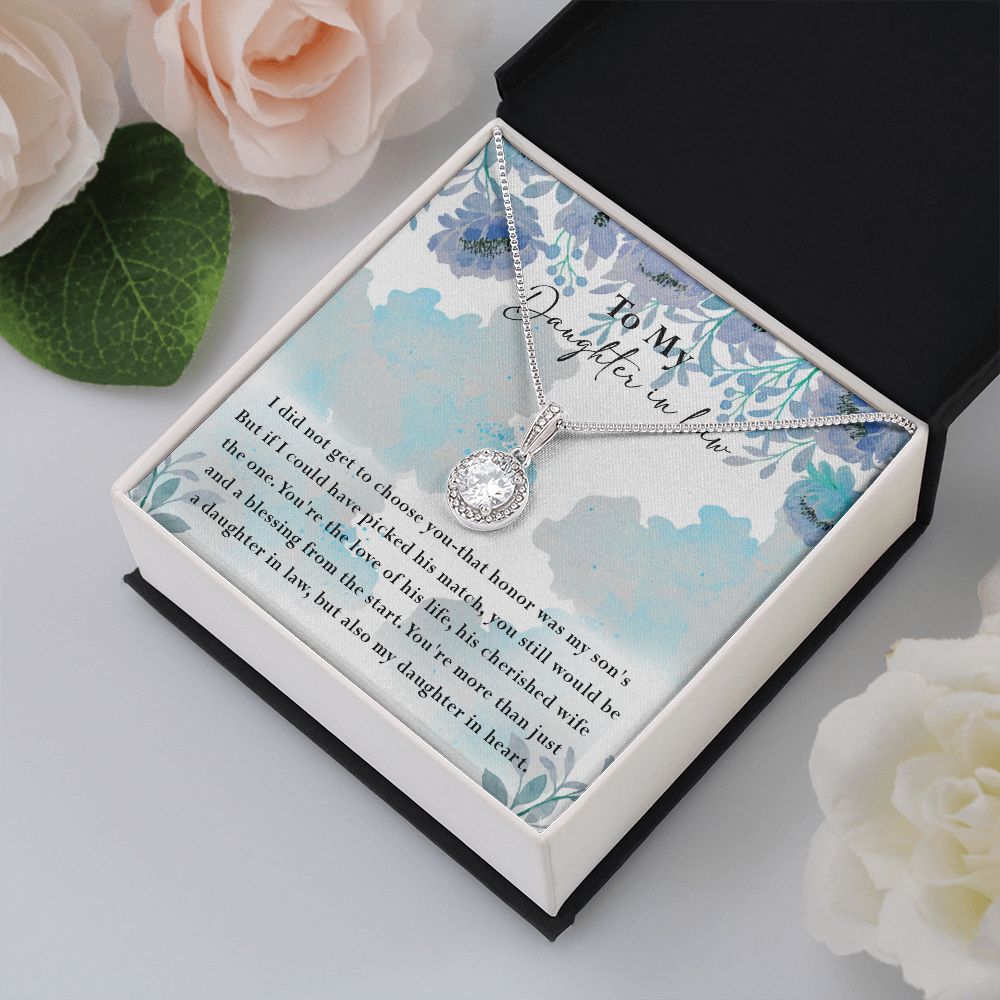 134E Necklace My Daughter In Law, Gift for Beautiful Daughter, My Daughter In Heart