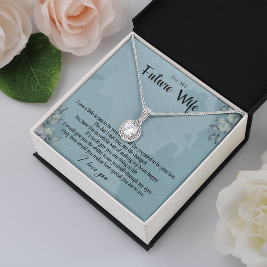 162E Necklace Gift To My Future Wife, Valentine Gift for Her, I Love You Necklace