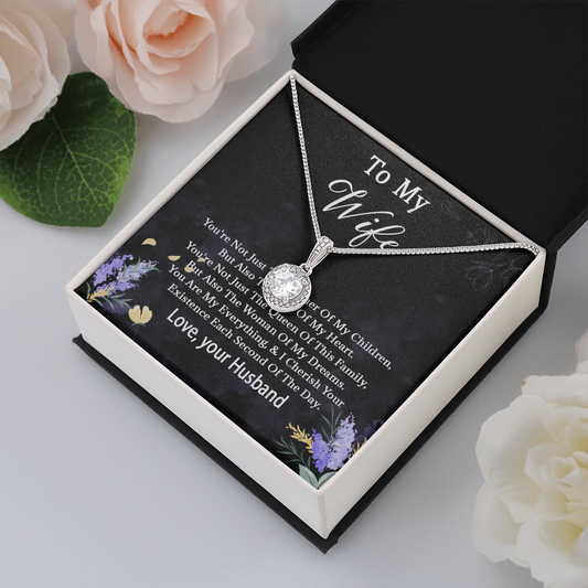 68E Necklace To My Wife, Women Necklace for Her, I LOVE YOU Necklace from Husband