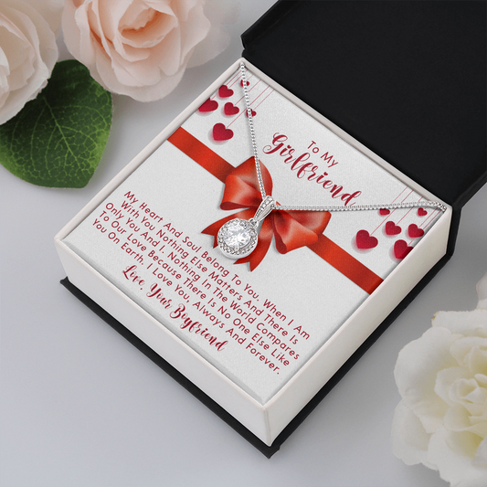 251E Necklace To My Girlfriend, Love Gift for Her From Boyfriend, Couple Necklace