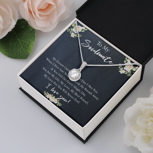 161E Necklace Gift To My Soulmate, Valentine Gift for Her, I Love You Every Day