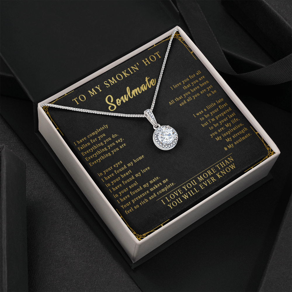 144E Necklace To My Smokin Hot Soulmate, Perfect Gift for Wife/Girlfriend, Birth Gift