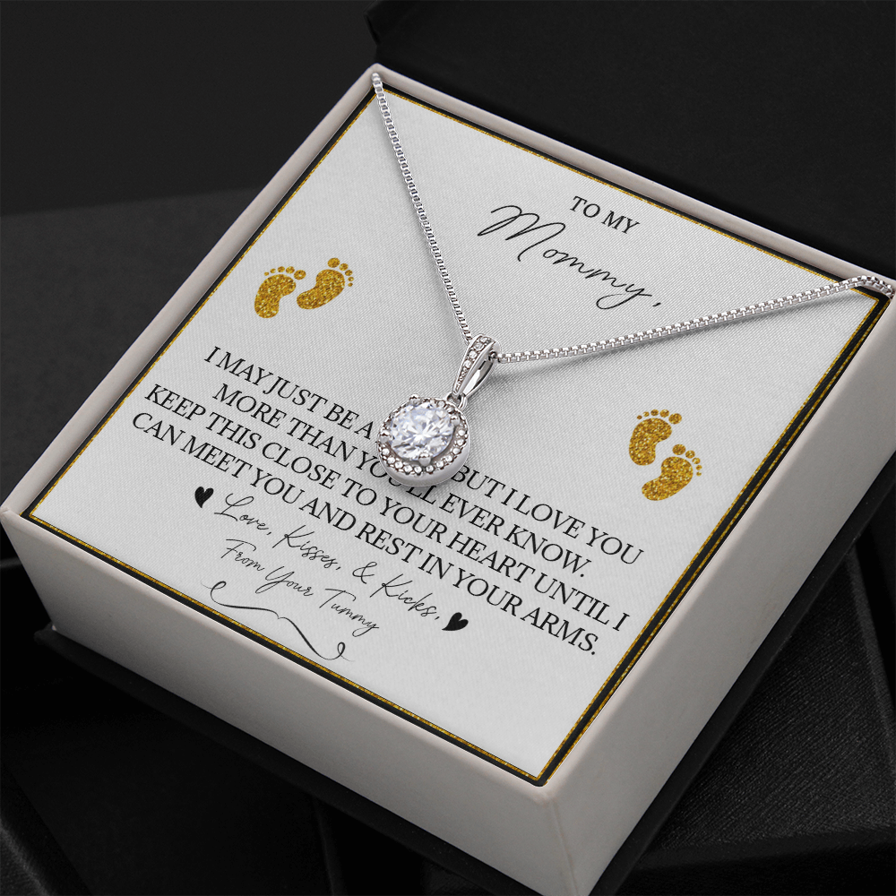 136E Necklace To My Mommy, Gift for New Mom, Perfect Necklace Gift for Wife, Women