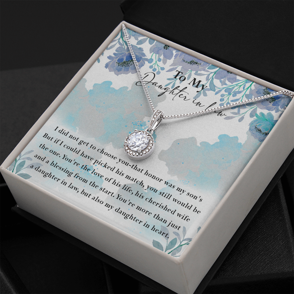 134E Necklace My Daughter In Law, Gift for Beautiful Daughter, My Daughter In Heart