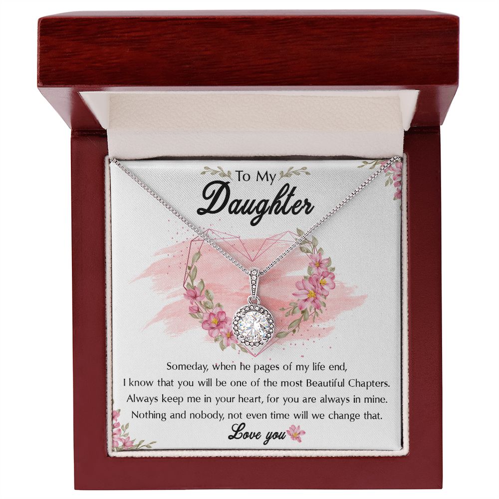 47E To My Badass Daughter Necklace From Mom, Badass Daughter Necklace Birthday