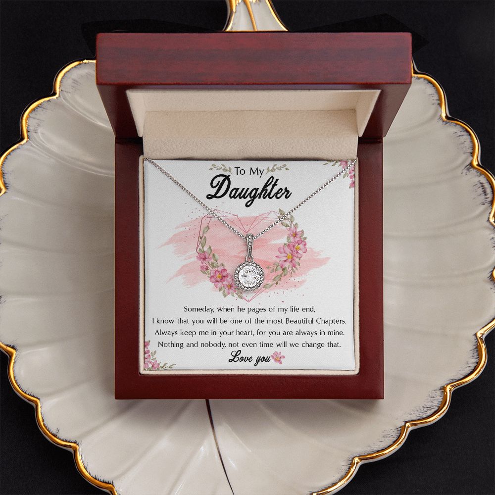47E To My Badass Daughter Necklace From Mom, Badass Daughter Necklace Birthday