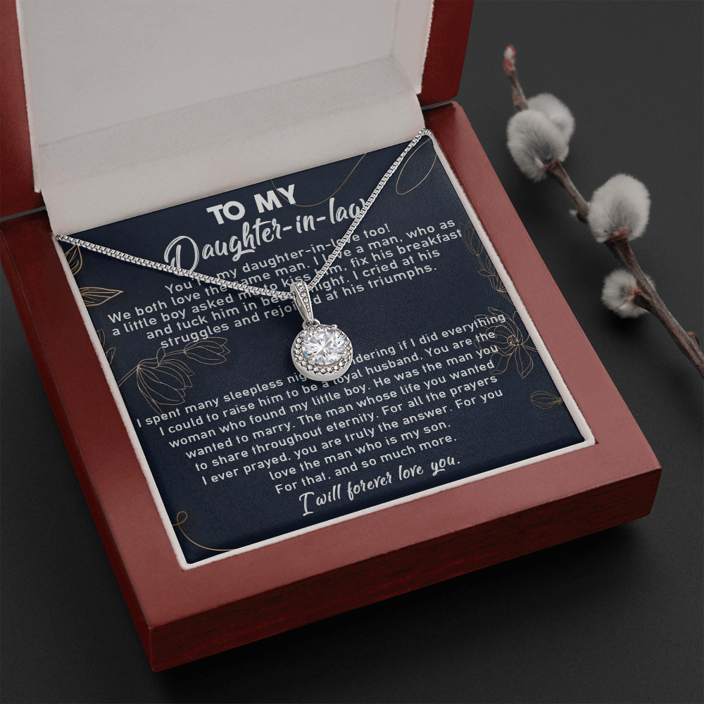 10E To My Daughter-In-Law Necklace, Gift For Daughter In Law, Daughter In Law Gifts