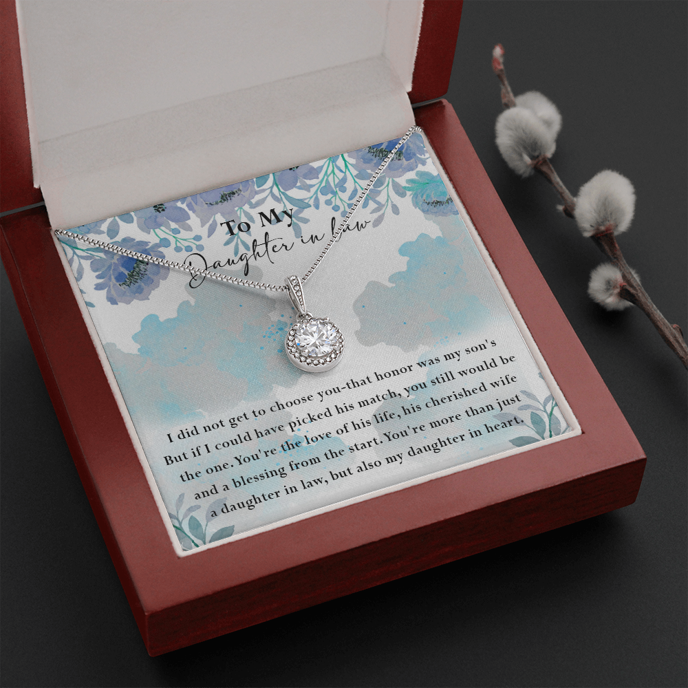 134E Necklace My Daughter In Law, Gift for Beautiful Daughter, My Daughter In Heart