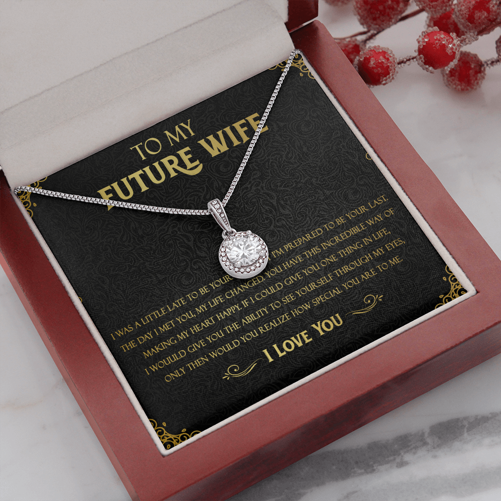 72E Necklace To Future Wife/Girlfriend, Woman Necklace Gift for Her From Husband