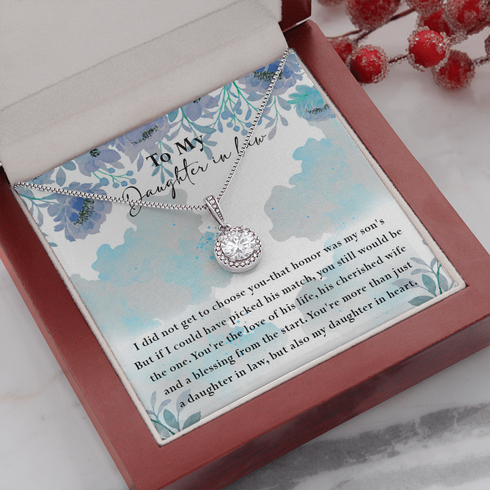134E Necklace My Daughter In Law, Gift for Beautiful Daughter, My Daughter In Heart