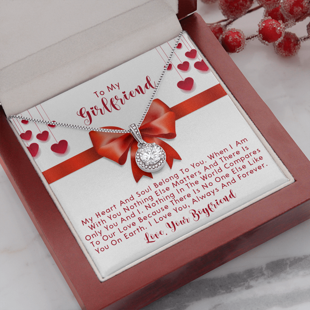251E Necklace To My Girlfriend, Love Gift for Her From Boyfriend, Couple Necklace