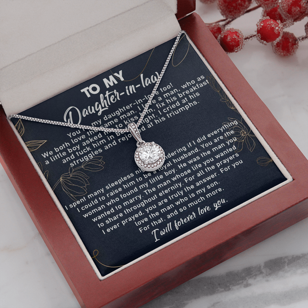 10E To My Daughter-In-Law Necklace, Gift For Daughter In Law, Daughter In Law Gifts