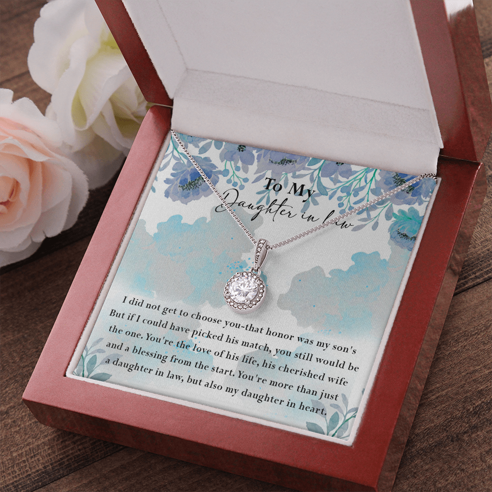 134E Necklace My Daughter In Law, Gift for Beautiful Daughter, My Daughter In Heart