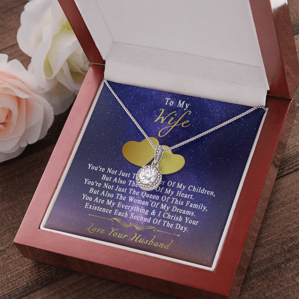 75E Necklace To My Wife, Perfect Gift for Her From Husband, I LOVE YOU Necklace Gift