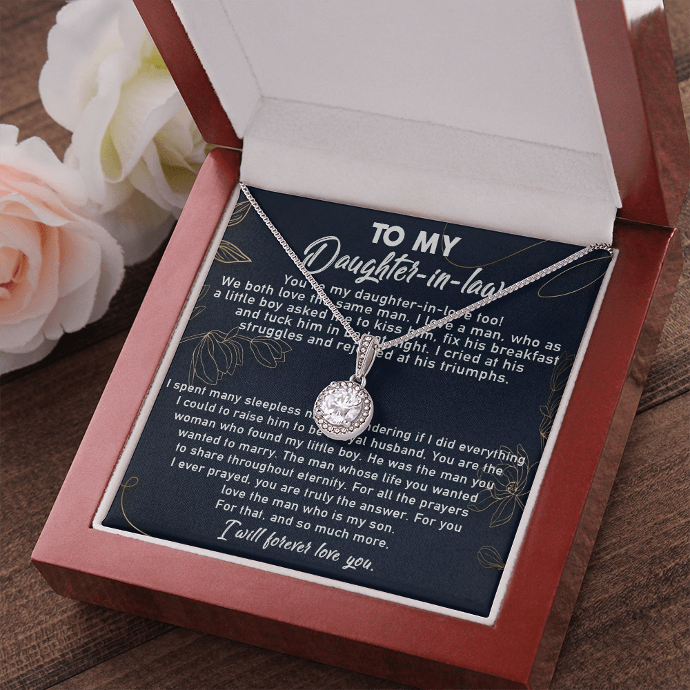 10E To My Daughter-In-Law Necklace, Gift For Daughter In Law, Daughter In Law Gifts