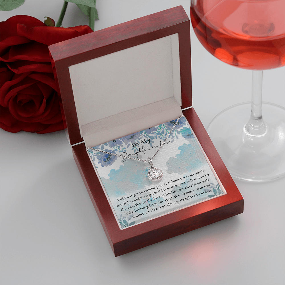 134E Necklace My Daughter In Law, Gift for Beautiful Daughter, My Daughter In Heart