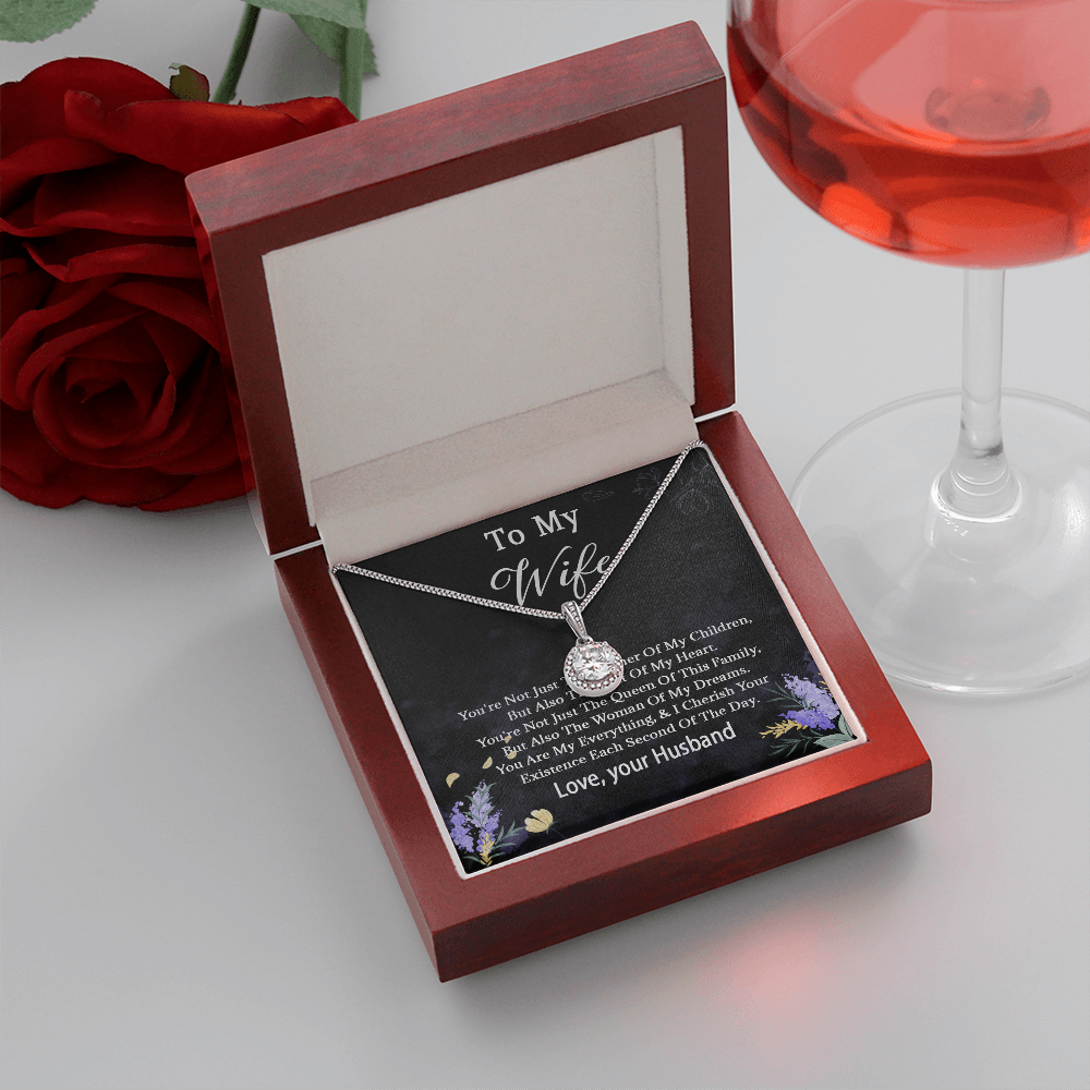 68E Necklace To My Wife, Women Necklace for Her, I LOVE YOU Necklace from Husband