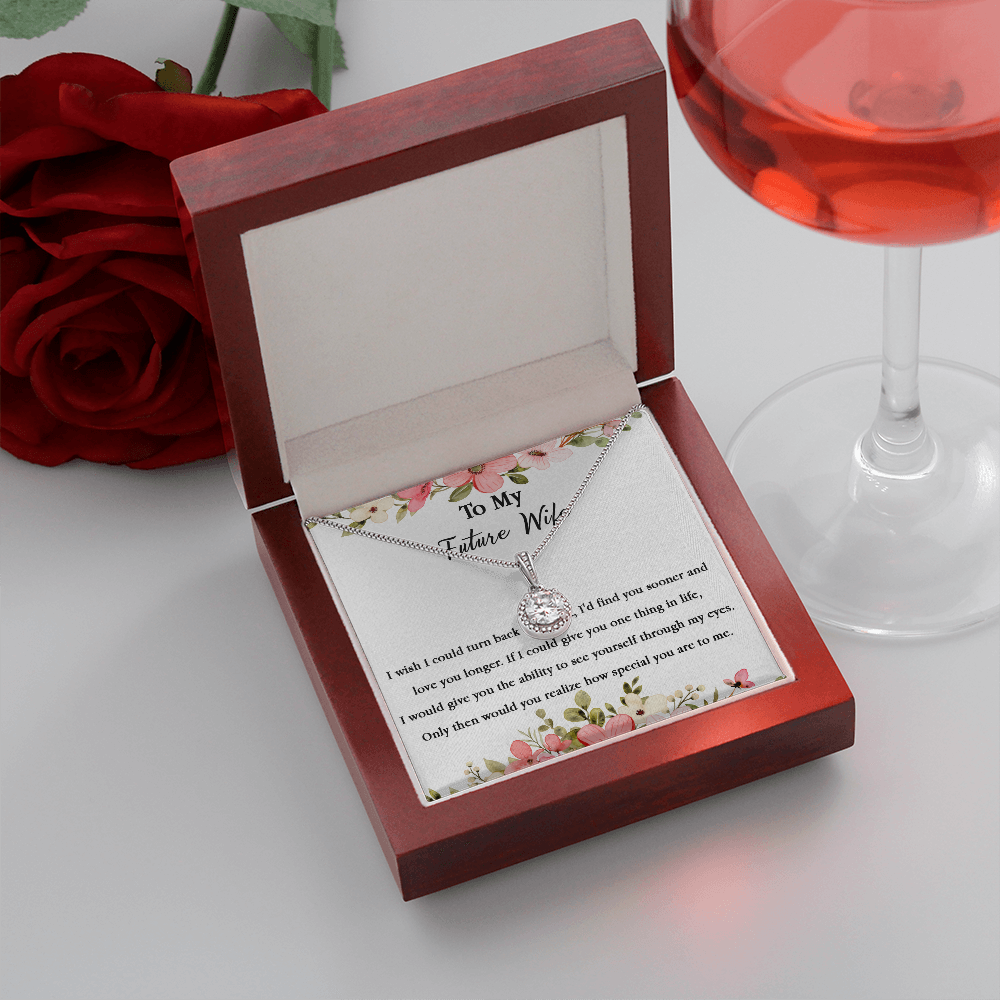 67E Necklace To My Future Wife/Girlfriend, Women Necklace for Her I LOVE YOU Forever