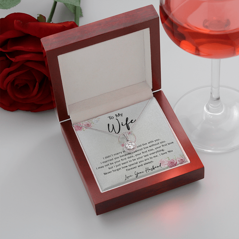 73E Necklace To Wife, Perfect Gift for Her From Husband, I LOVE YOU Forever & Always