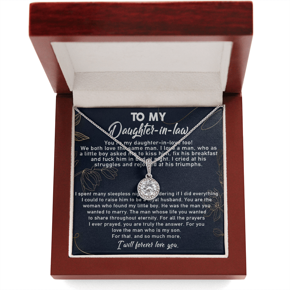 10E To My Daughter-In-Law Necklace, Gift For Daughter In Law, Daughter In Law Gifts