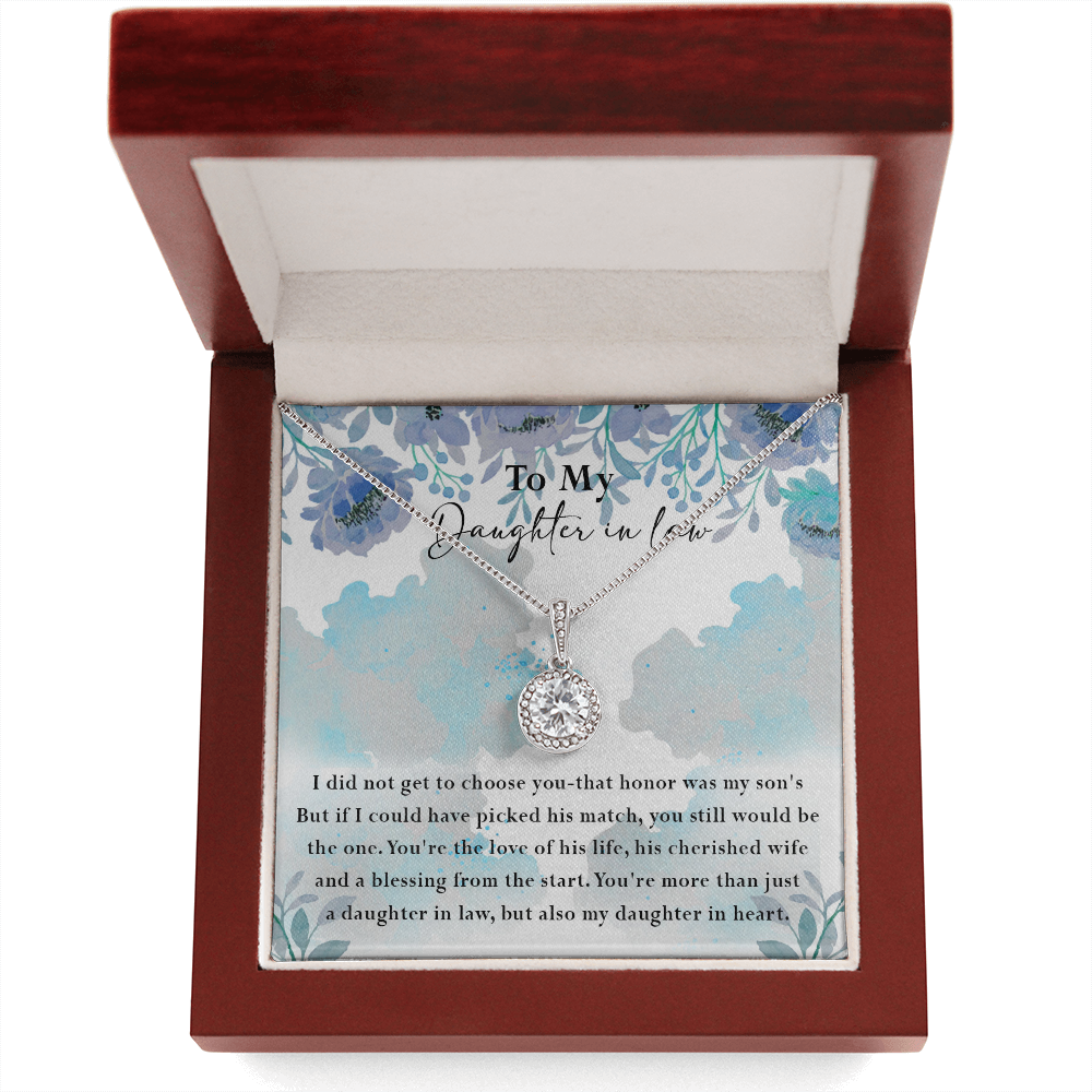 134E Necklace My Daughter In Law, Gift for Beautiful Daughter, My Daughter In Heart