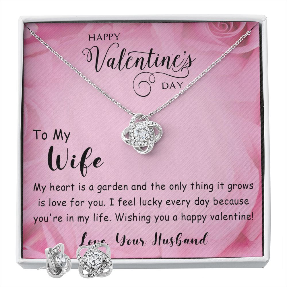 241A Necklace To My Wife, Valentines Day Gift for Her, Soulmate Necklace from Husband