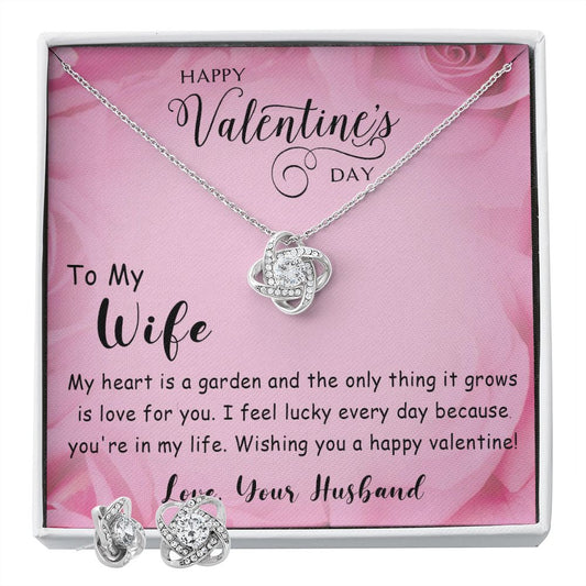 241A Necklace To My Wife, Valentines Day Gift for Her, Soulmate Necklace from Husband