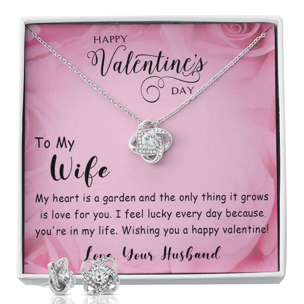 241A Necklace To My Wife, Valentines Day Gift for Her, Soulmate Necklace from Husband