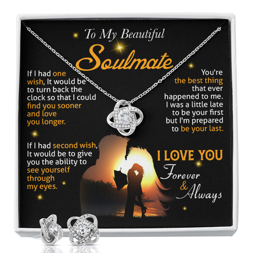 N0A To My Soulmate Necklace, Gift For Wife Girlfriend From Husband, Valentines Day