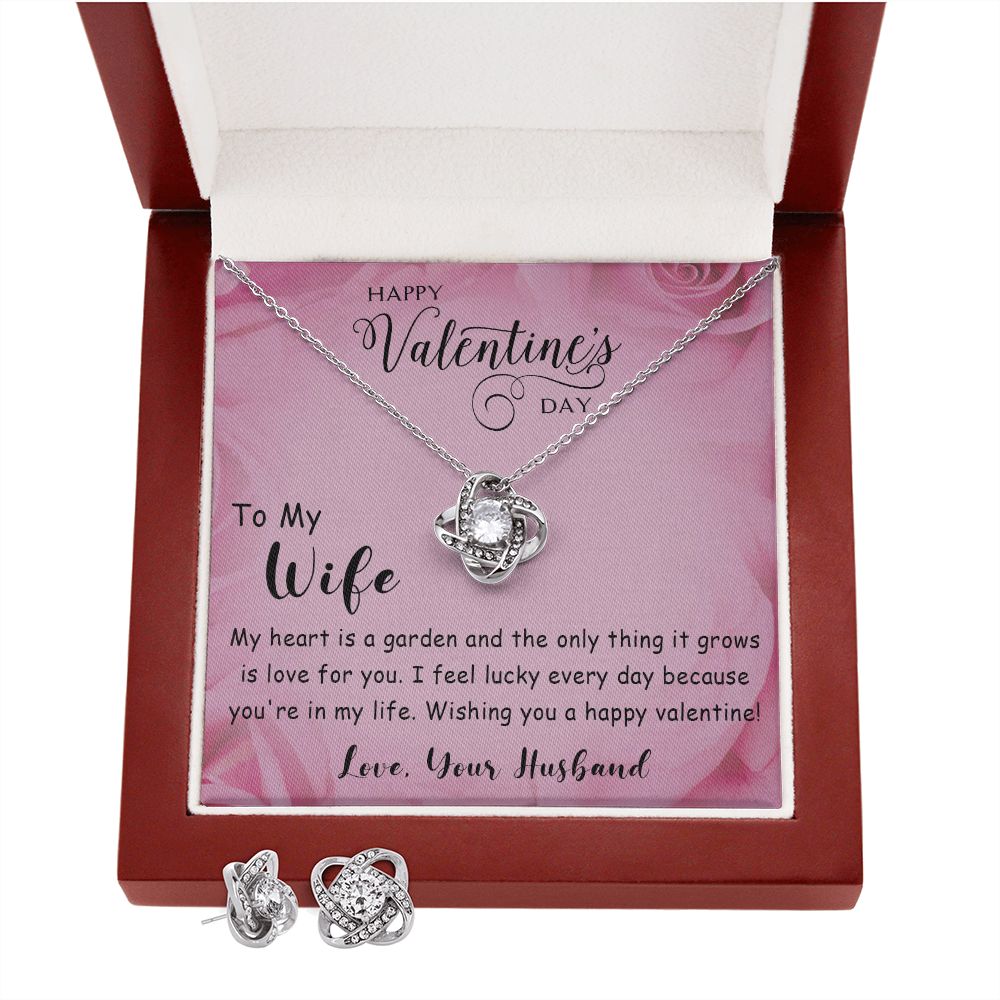 241A Necklace To My Wife, Valentines Day Gift for Her, Soulmate Necklace from Husband