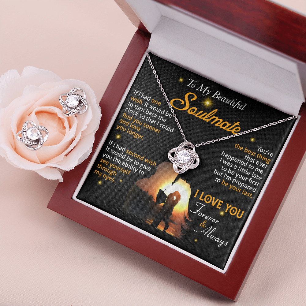 N0A To My Soulmate Necklace, Gift For Wife Girlfriend From Husband, Valentines Day