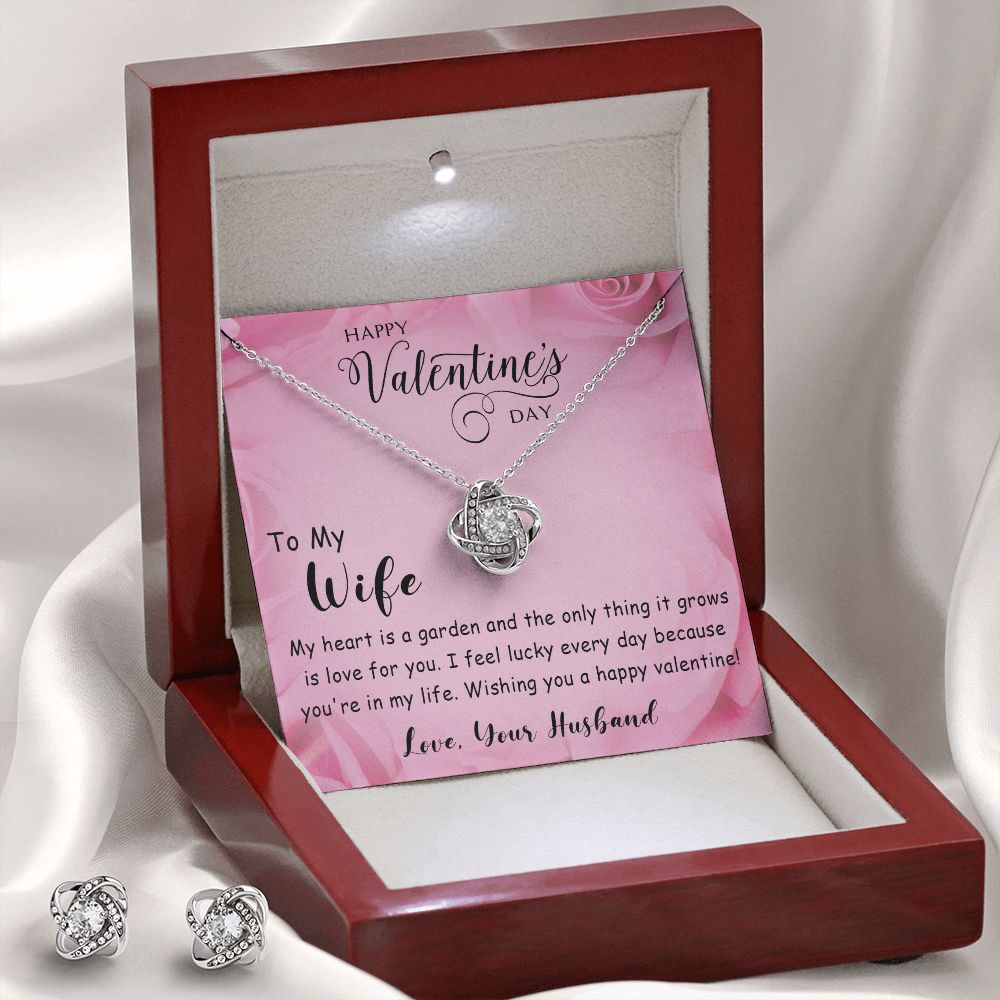 241A Necklace To My Wife, Valentines Day Gift for Her, Soulmate Necklace from Husband